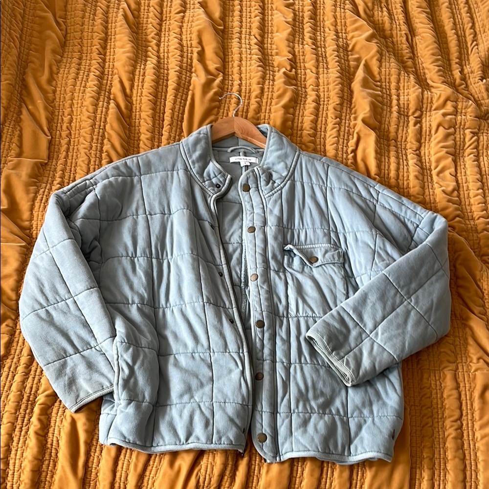 Light Blue Quilted Jacket